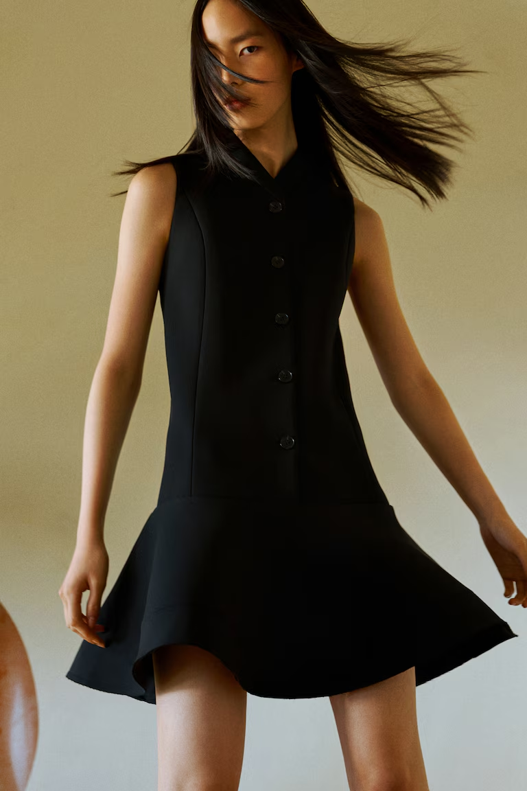 Circle Skirt Straight Dress 2026c